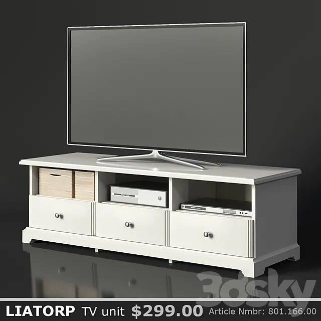 IKEA LIATORP TV unit 3DModel