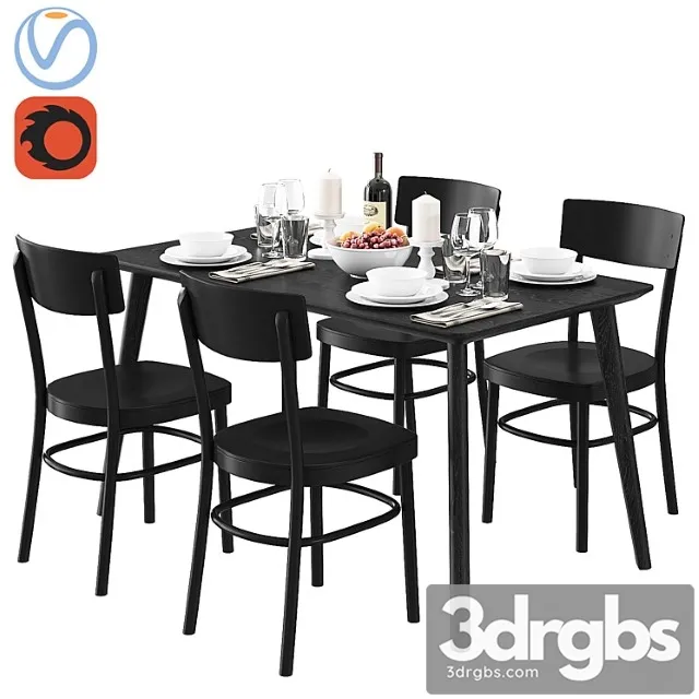 Ikea lisabo and idolf 2 3D Model Free