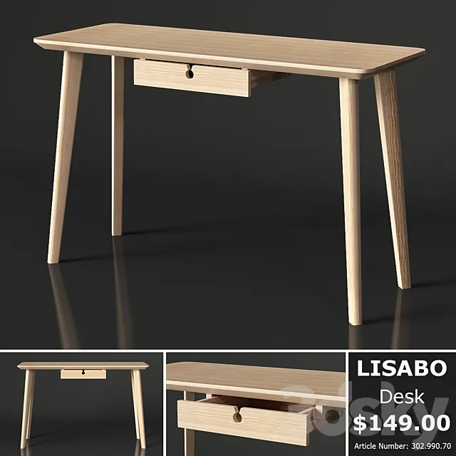 IKEA LISABO Desk 3DModel