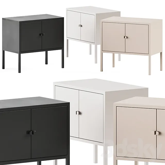 Ikea Lixhult Bedside Cabinet 3D Model