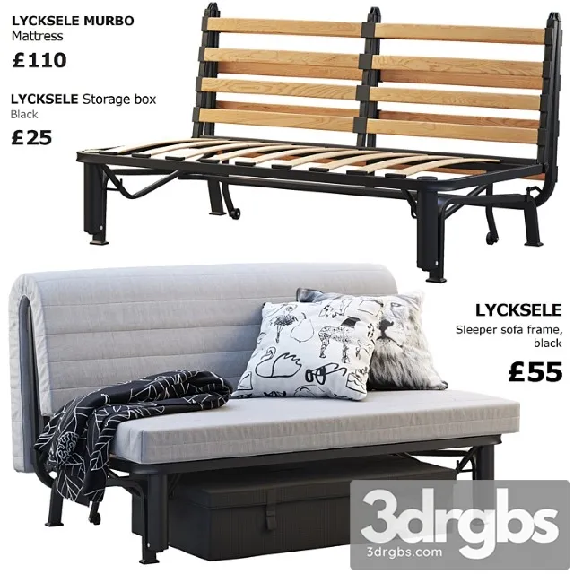 Ikea lycksele 4 2 3D Model Free