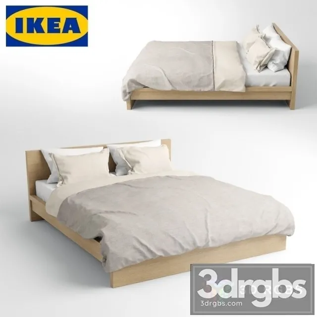 Ikea Malm Bed 3D Model Free