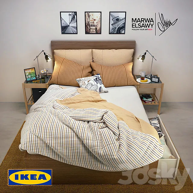 IKEA MALM Bed 3DModel