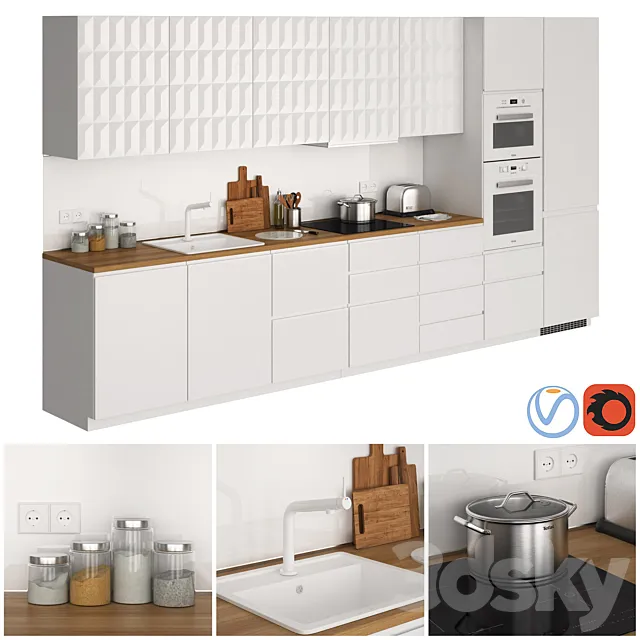 Ikea Metod Voxtorp Herrestad 3D Model