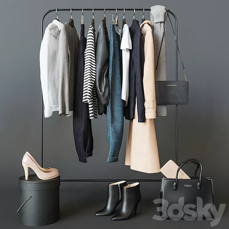Ikea MULIG MULIG Floor hanger 3D Model