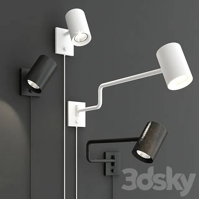 IKEA nimone wall lamp collection 3D Model