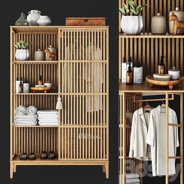 IKEA Nordkisa Spa Wardrobe 3D Model