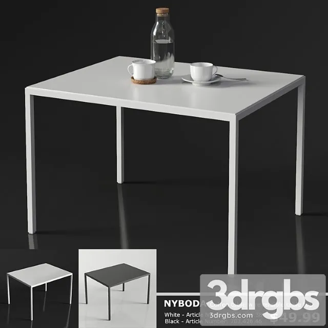 Ikea Nyboda Coffee Table 3D Model Free