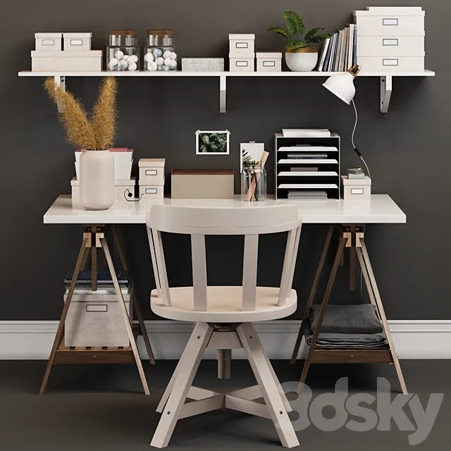 IKEA Office Workplace-1 3D Model