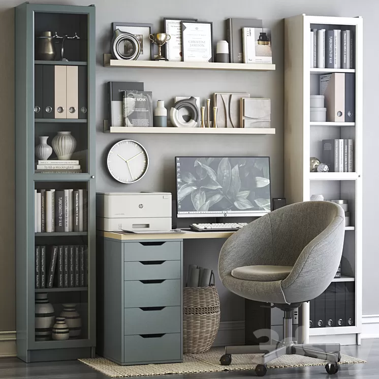 IKEA office workplace 105 3D Model