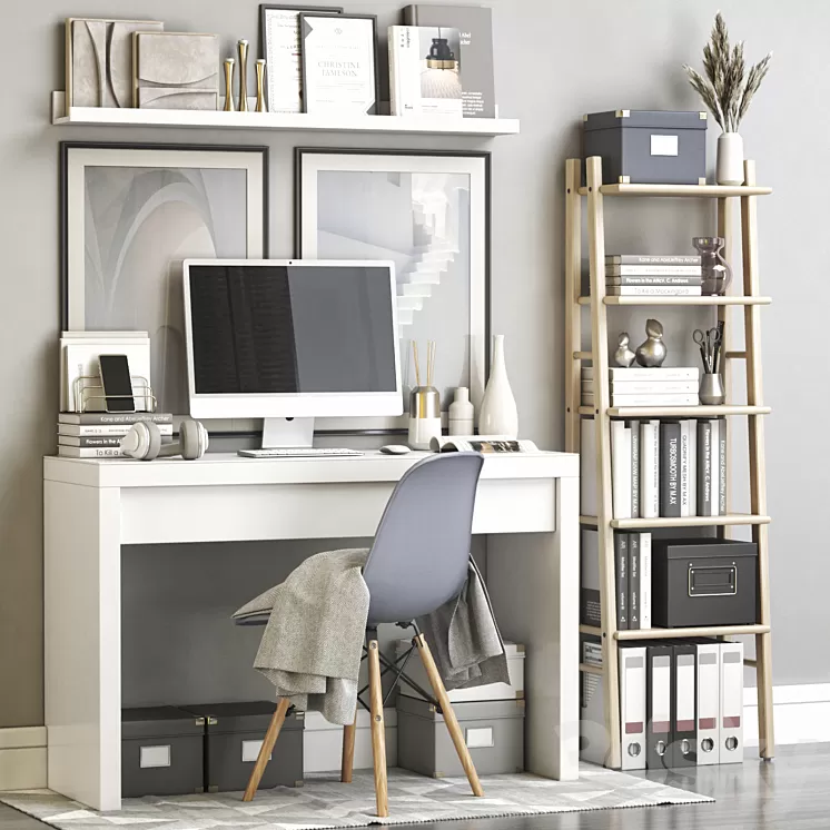 IKEA office workplace 117 3D Model