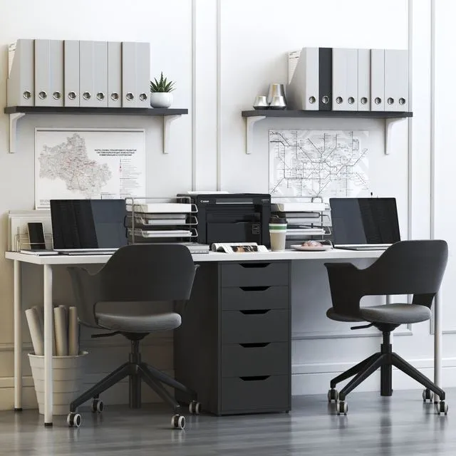 IKEA office workplace 12 3D Model
