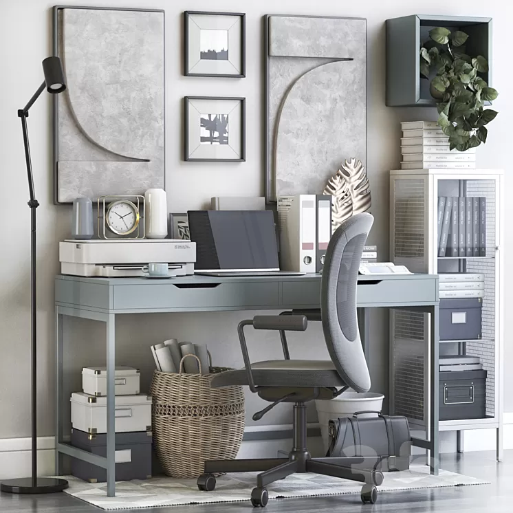 IKEA office workplace 124 3D Model