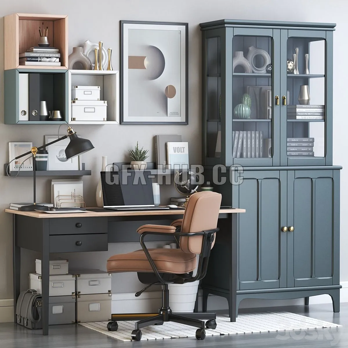 IKEA office workplace 125 3D Model