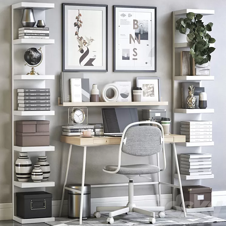 IKEA office workplace 126 3D Model