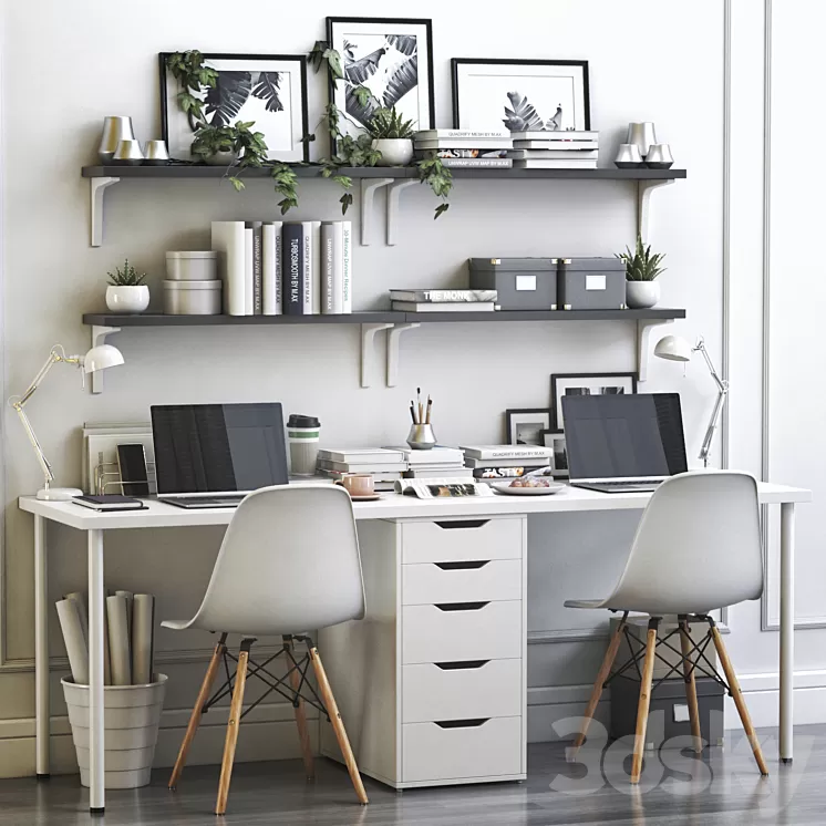 IKEA office workplace 13 3D Model