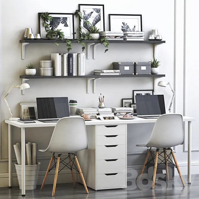IKEA office workplace 13 3DModel