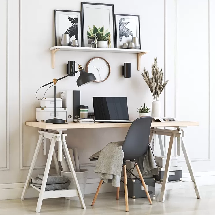 IKEA office workplace 20 3D Model