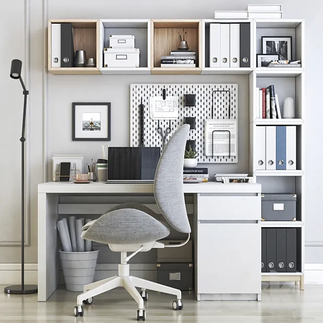 IKEA office workplace 22 3DModel
