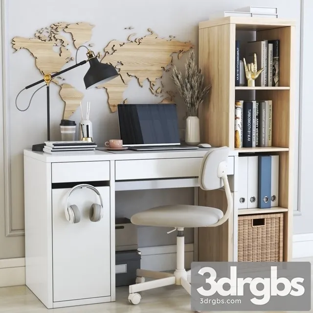 IKEA Office Workplace 23 3D Model Free