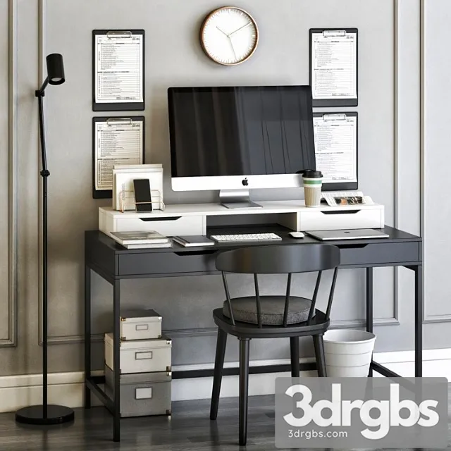 Ikea Office Workplace 26 3D Model Free