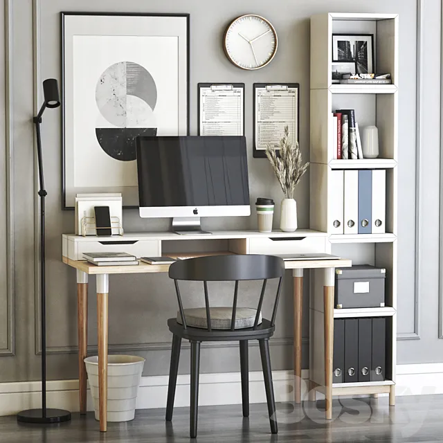 IKEA office workplace 27 3DModel