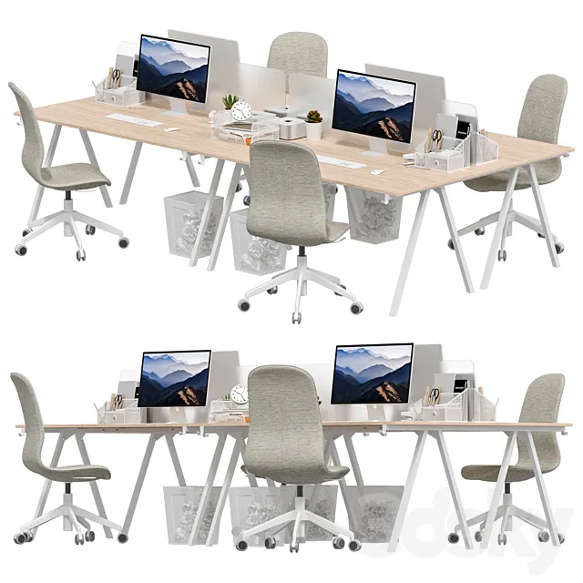 IKEA - Office workplace 32 3D Model