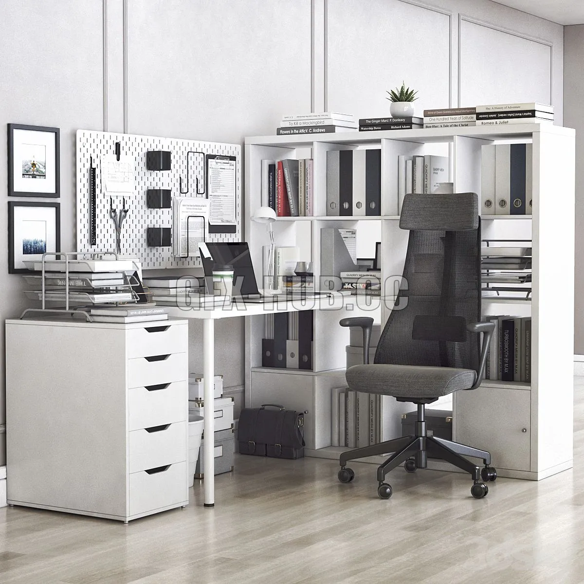 IKEA office workplace 38 3D Model