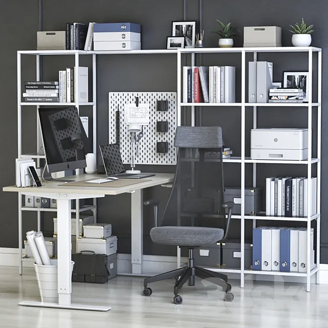 IKEA office workplace 39 3D Model