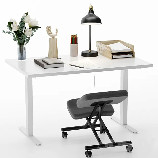 IKEA office workplace 3D Model