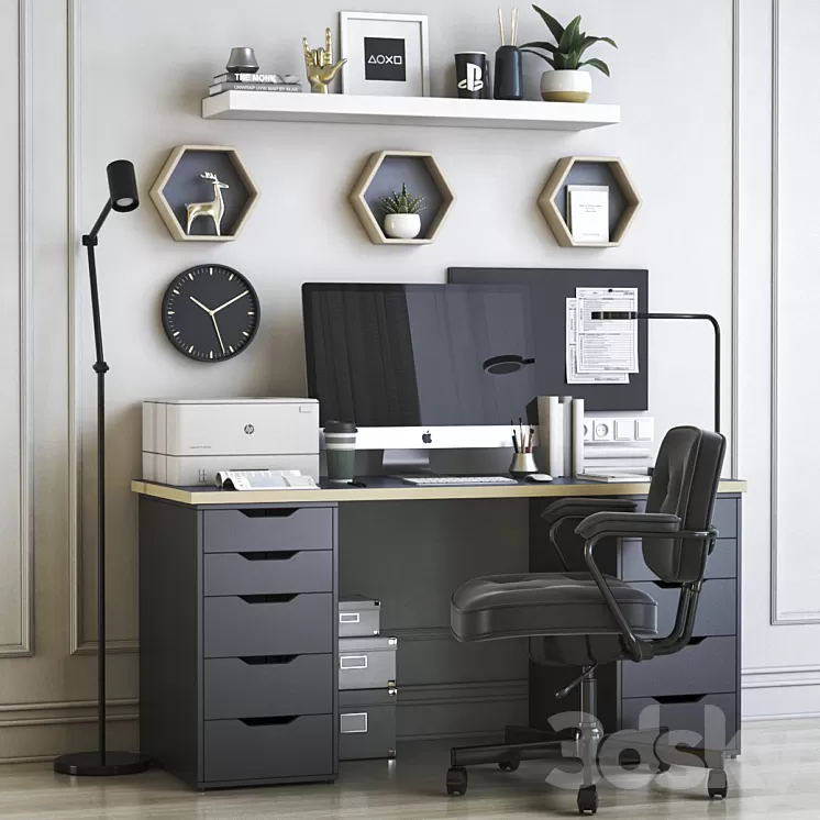 IKEA office workplace 42 3D Model