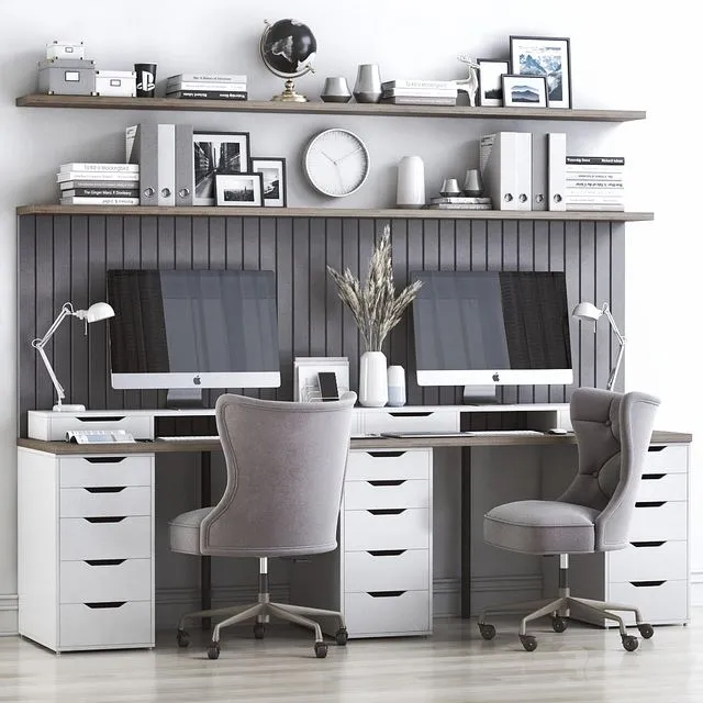 IKEA office workplace 45 3D Model