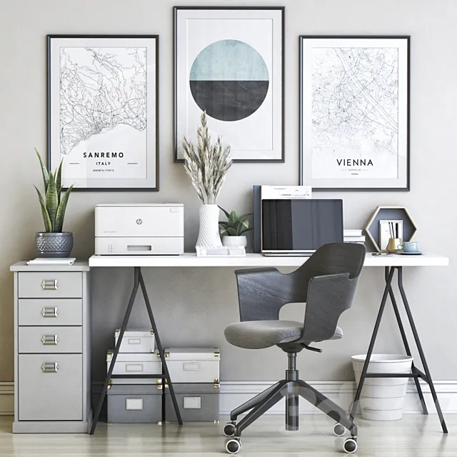 IKEA office workplace 47 3DModel