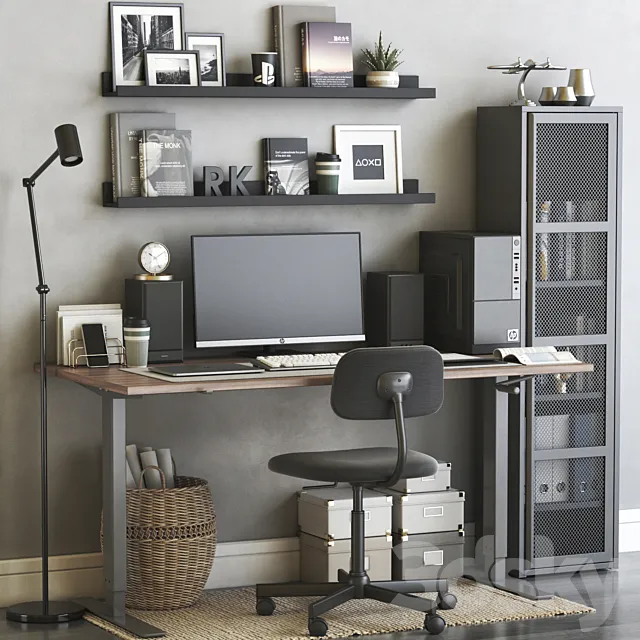 IKEA office workplace 57 3D Model