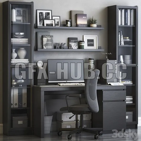 IKEA Office Workplace 58 3D Model