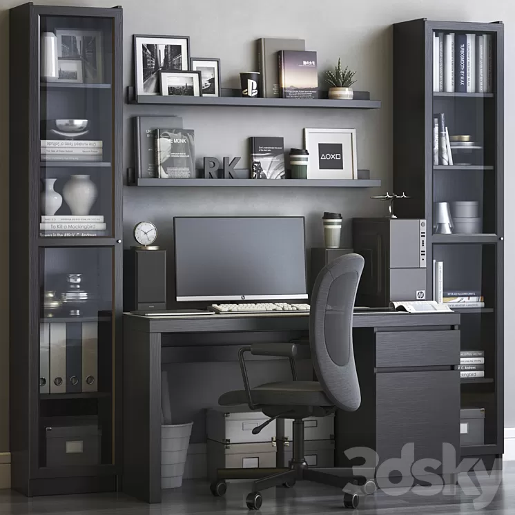 IKEA office workplace 58 3D Model