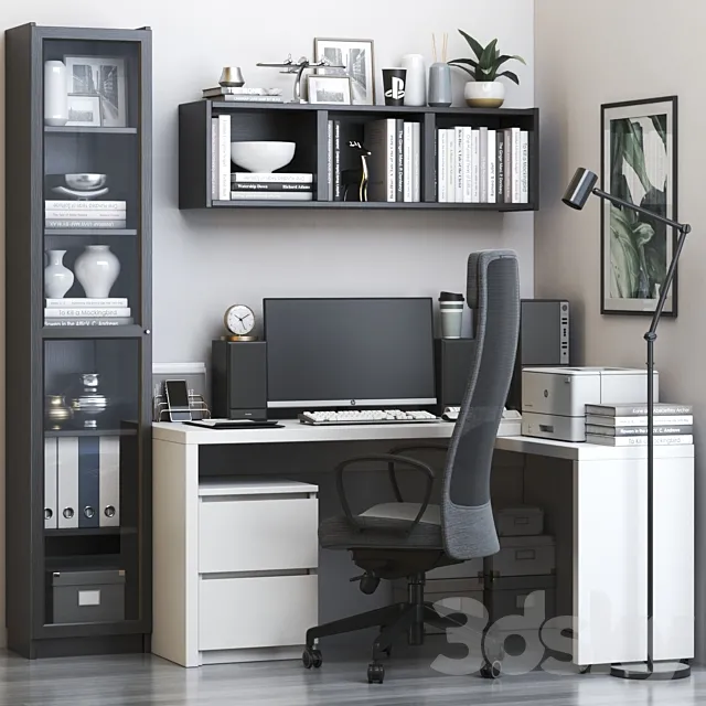 IKEA office workplace 59 3D Model