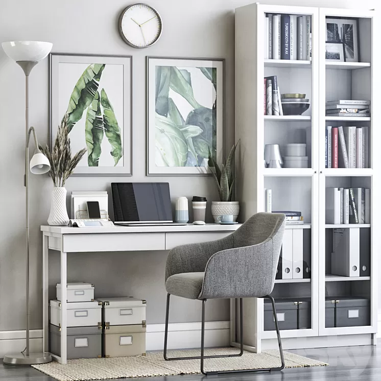 IKEA office workplace 60 3D Model