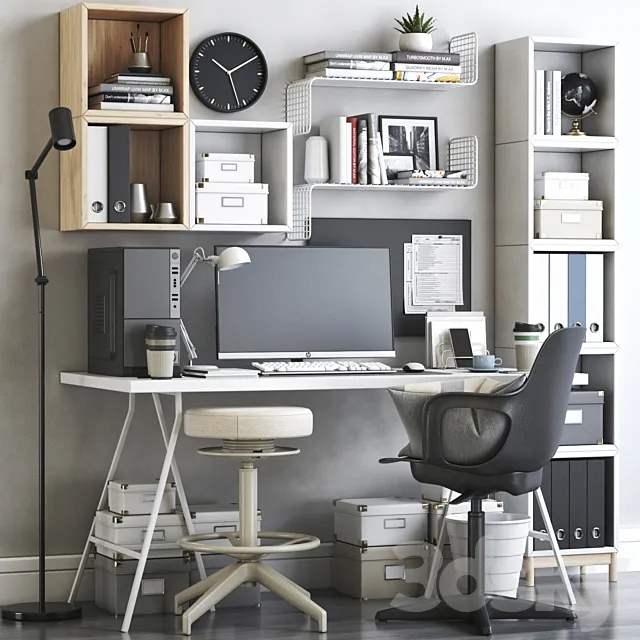IKEA office workplace 61 3D Model