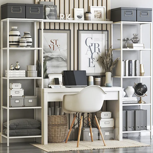 IKEA office workplace 64 3DModel