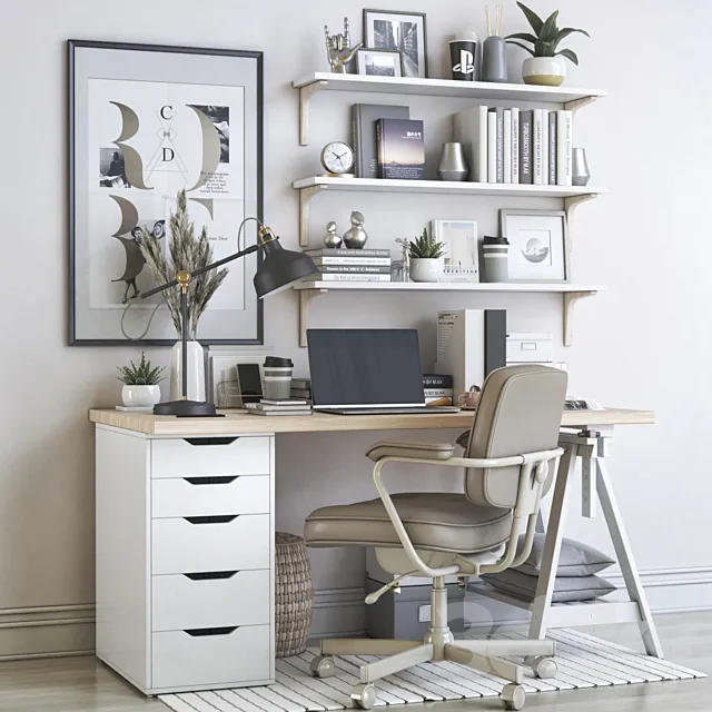 IKEA office workplace 67 3DModel