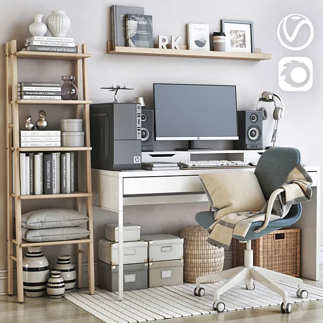 IKEA office workplace 68 3DModel