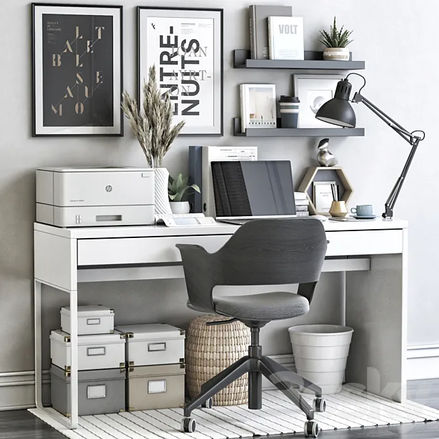 IKEA office workplace 71 3DModel