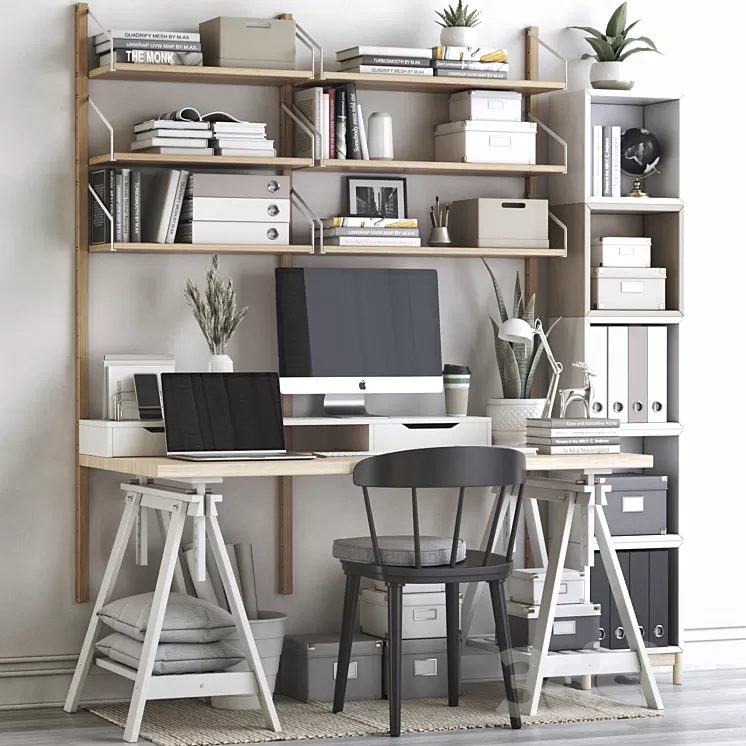 IKEA office workplace 73 3D Model