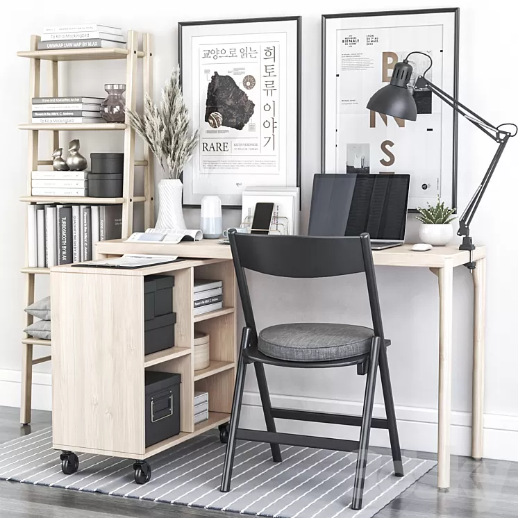 IKEA office workplace 79 3D Model