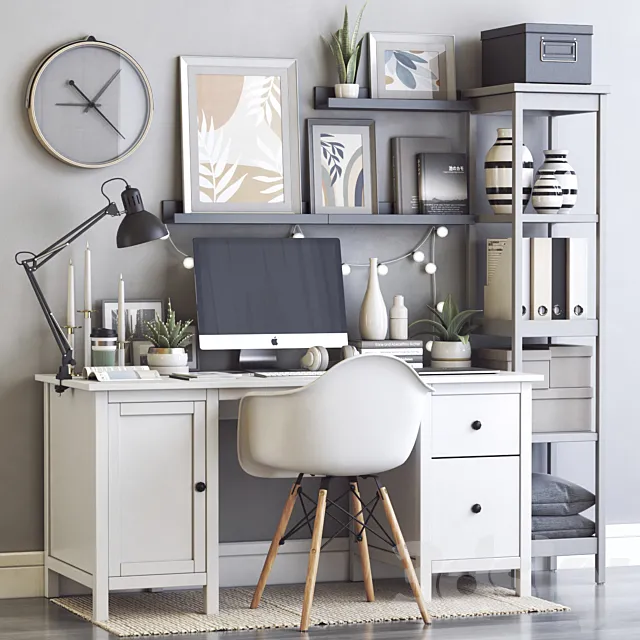 IKEA office workplace 80 3D Model