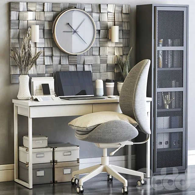 IKEA office workplace 81 3D Model
