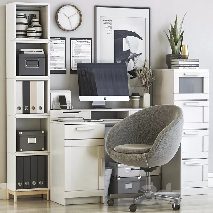 IKEA office workplace 83 3D Model