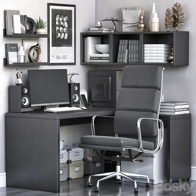 IKEA Office Workplace 87 3D Model