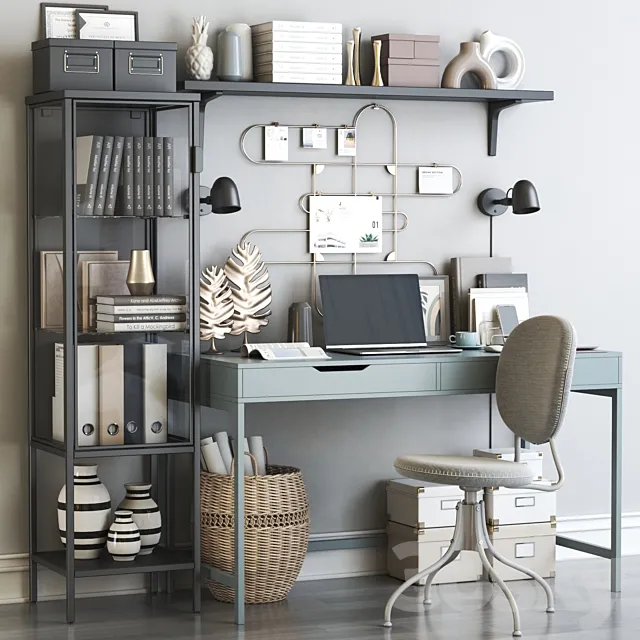 IKEA office workplace 97 3DModel